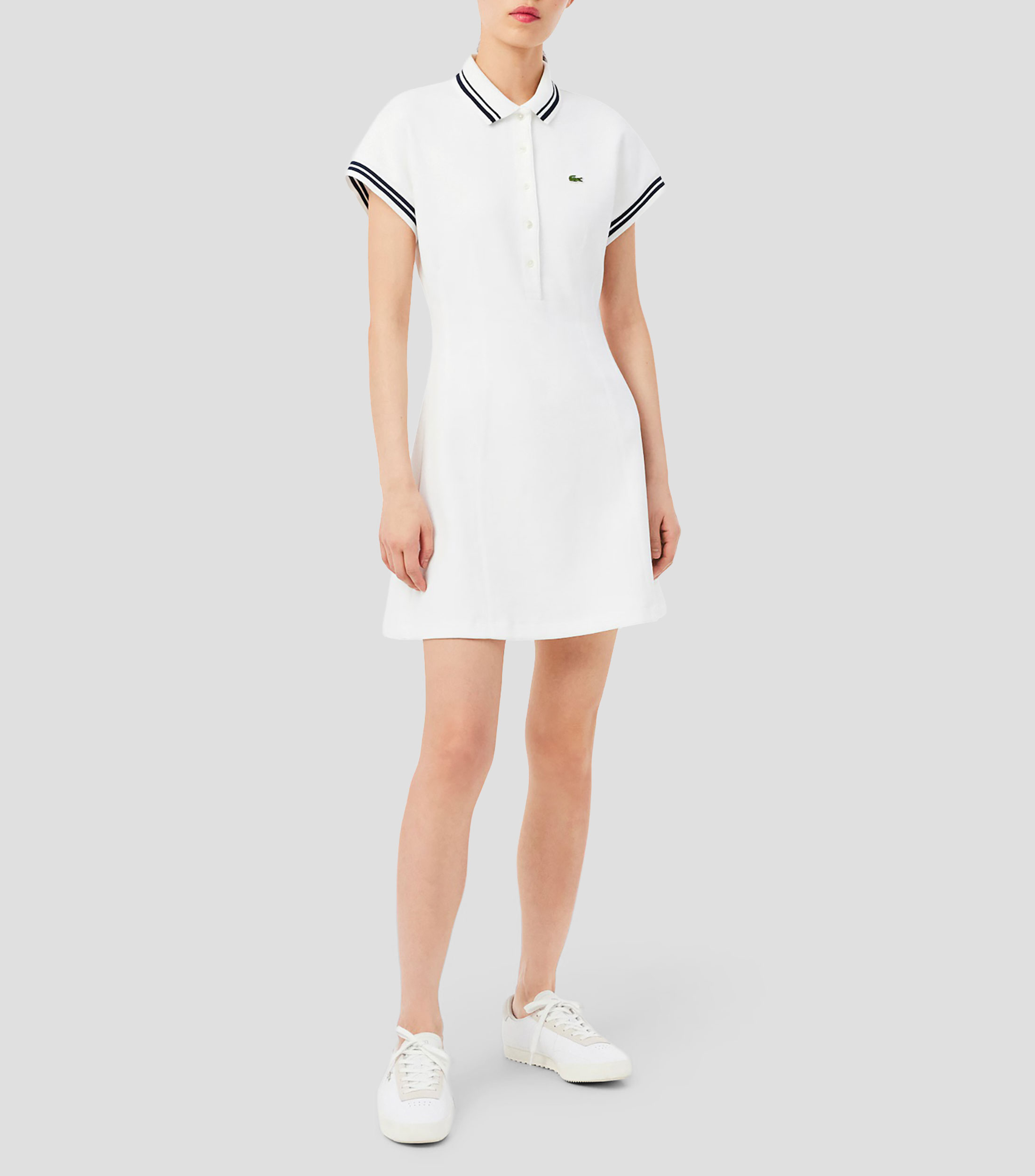 Vestido corto liso Mujer